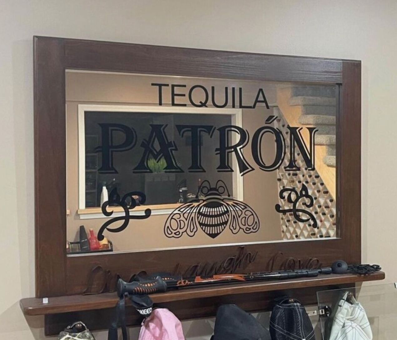Patron Mirror/ Coat Hanger