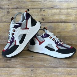 Burberry Men's Chunky Sneakers Size 9 EU 42 Multicolor Leather Mesh