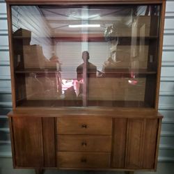 Vintage Mid Century Modern Hutch