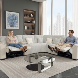 Sectional with coffee table and lamp