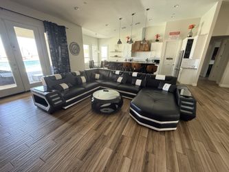 Leather Sectional Sofa Couch
