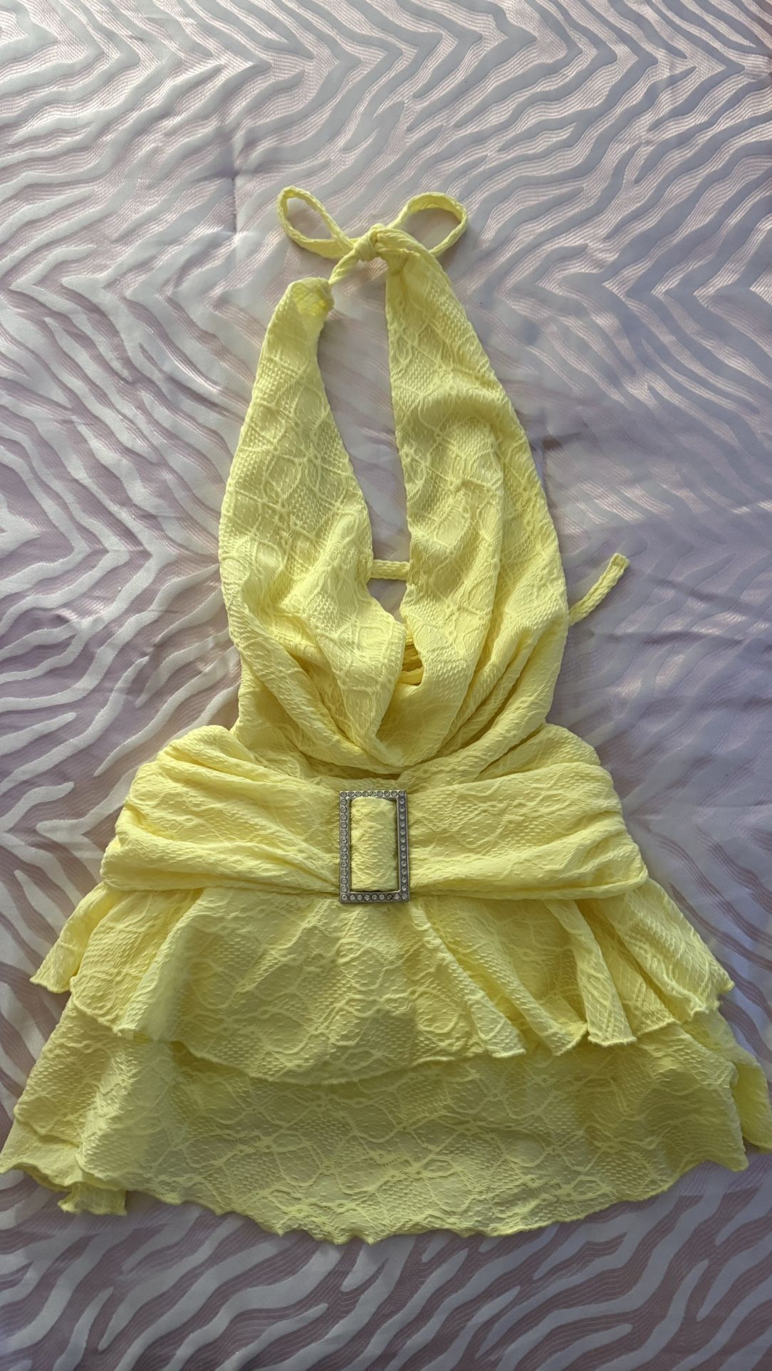 Y2K Baddie Yellow dress