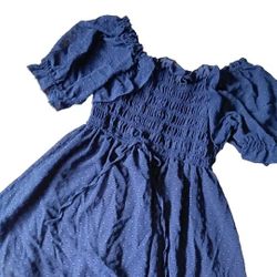 INDIGO ROSE BLUE DRESS SIZE M