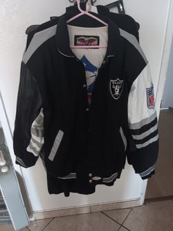 Vintage 1993 Jeff Hamilton Leather Raiders Jacket
