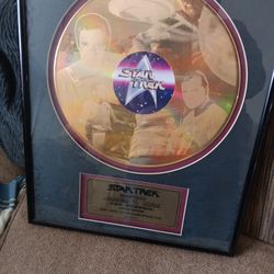 Star Trek Limited Edition  14k Plated  Laser Disk 