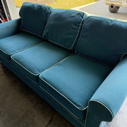 Teal Blue Pull Out Sofa
