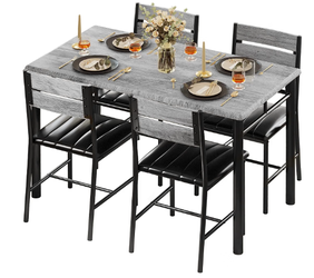 5-Piece Dining Table Set with 4 Chairs – Good Condition