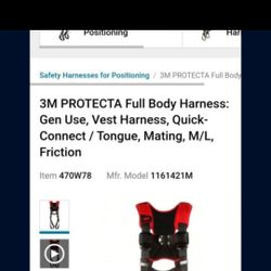 Full Body Harness And Lanyard