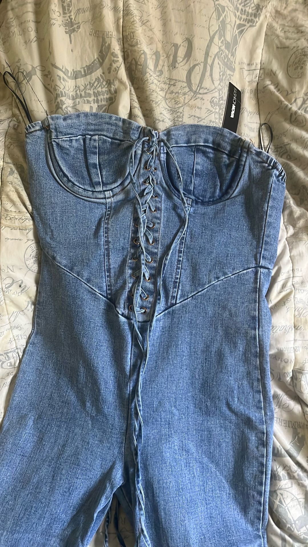 denim jump suit