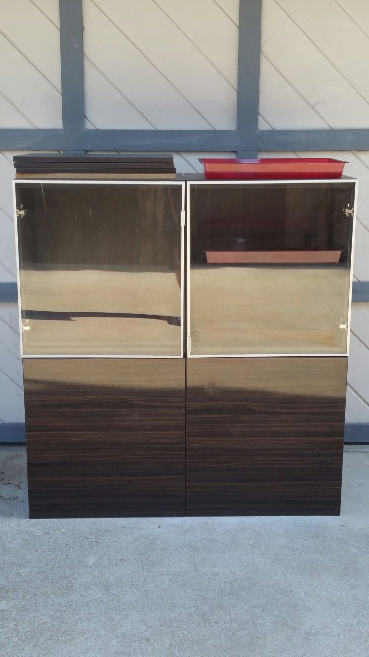 RARE Ikea Glass Door Besta Tombo Set