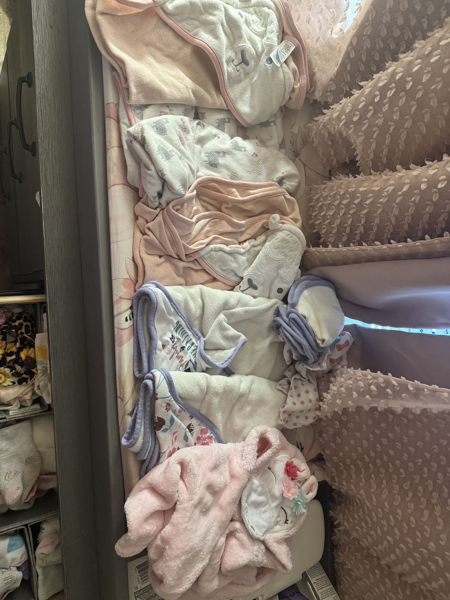 Baby Girl Towels And Bathrobe