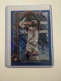 Shai Gilgeous-Alexander Topps Blue Prizm Basketball Card