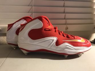 NEW Zoom Merciless Red/Yellow/White Hightop Football Cleats (S:15) BOX INCLUDED. GREAT HOLIDAY GIFT!