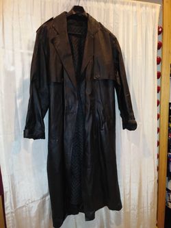 G-III size 2XL men's leather duster coat