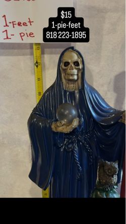 Santa muerte azul para todo tipo de caso de corte