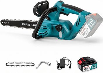 New 12" inch Cordless Electric Chainsaw (Brushless, 1200W)