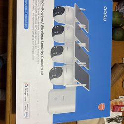 Solar-Powered Wireless Security Camera Kit 