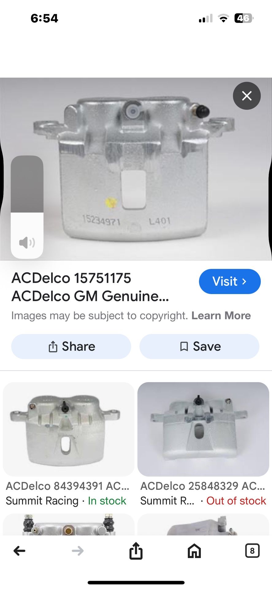 Caliper For Gm Car Or Truck