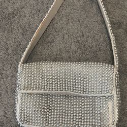 Anthropology Silver Purse