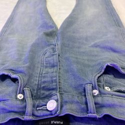 Authentic Purple Brand Men's Blue White P004 Skinny Jeans Size 28x31