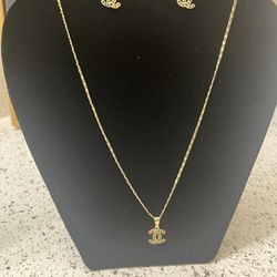14k Gold Plated Jewelry Set