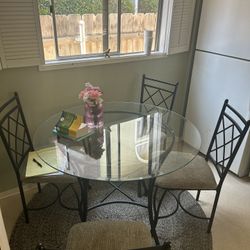 Glass Table / chairs 