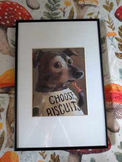 Art Print Matted in Metal Frame