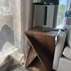 Wood End Table 