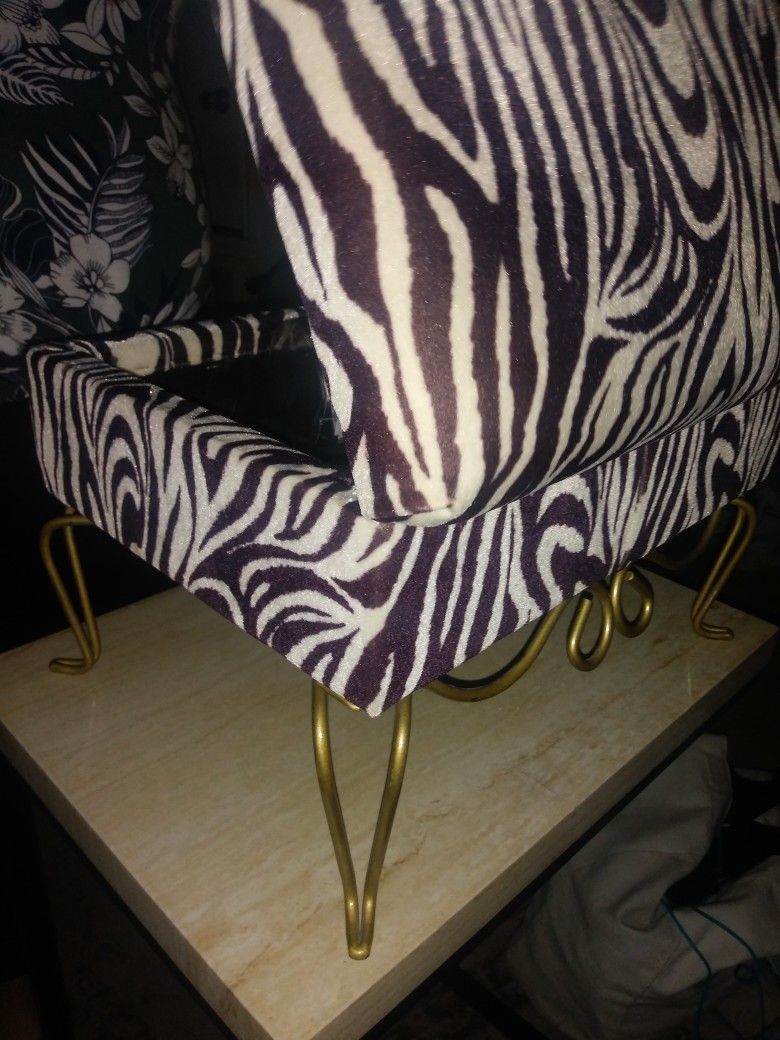 Zebra Printed Jewellery Chest