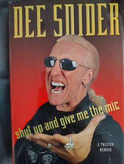 TWISTED SISTER Dee Snider Hardcover Book c