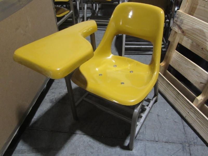 Vintage Mid-Century Student Desk Yellow