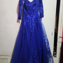 Royal Blue Quincenera  Dress