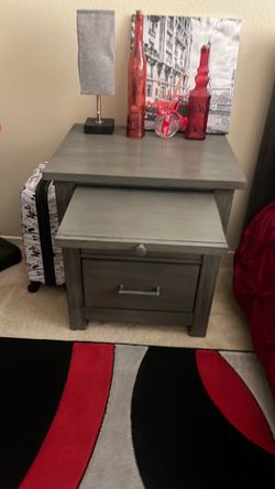 Dresser and night stand and TV