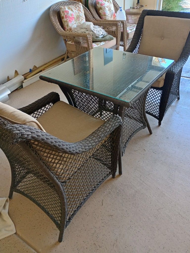 Rattan Outdoor Patio Dining Set