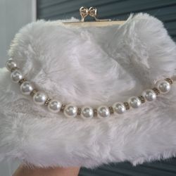 Faux Fur Clutch 
