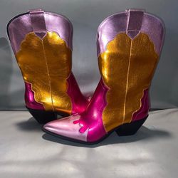 Metallic Sexy Barbie Boots 