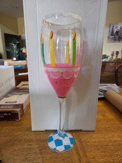 Oversized wine glass birthday party