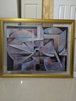 Beautiful abstract Richard Hall painting.