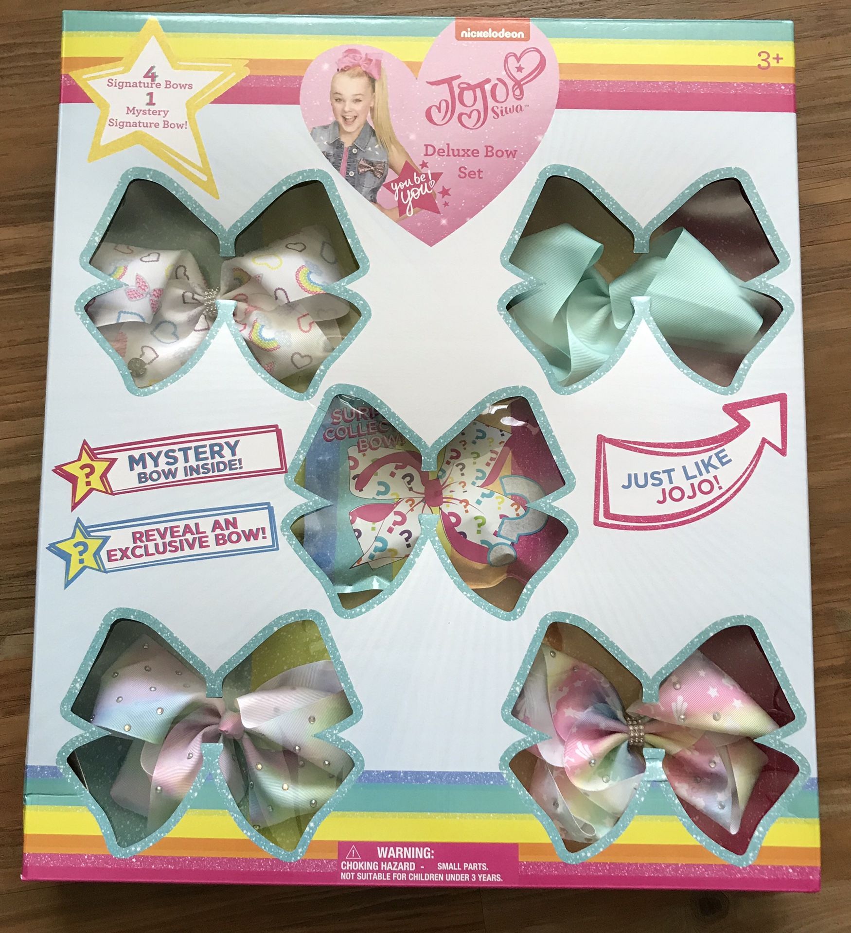 Jojo Siwa 5 Bow Set NEW Never Opened