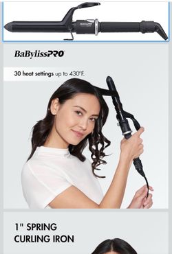 BaBylissPRO Porcelain Ceramic 1 Inch Curling Iron, Hair Styling Tools & Appliances, BP125S