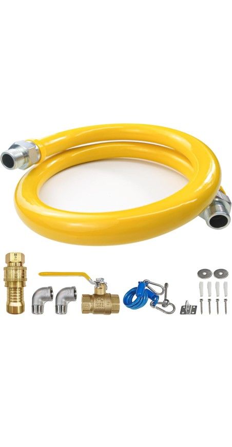 48Inch Gas Hose Connector Kit