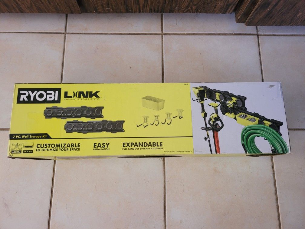 Ryobi Link 7 Piece Wall Storage Kit