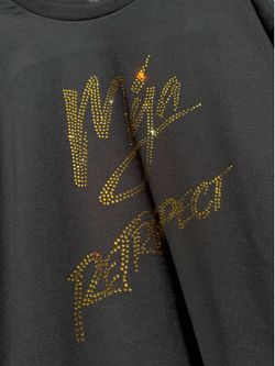Mya retrospect gold bling on black unisex XL shirt
