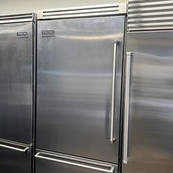 VIKING 36”WIDE BUILT IN STAINLESS STEEL REFRIGERATOR