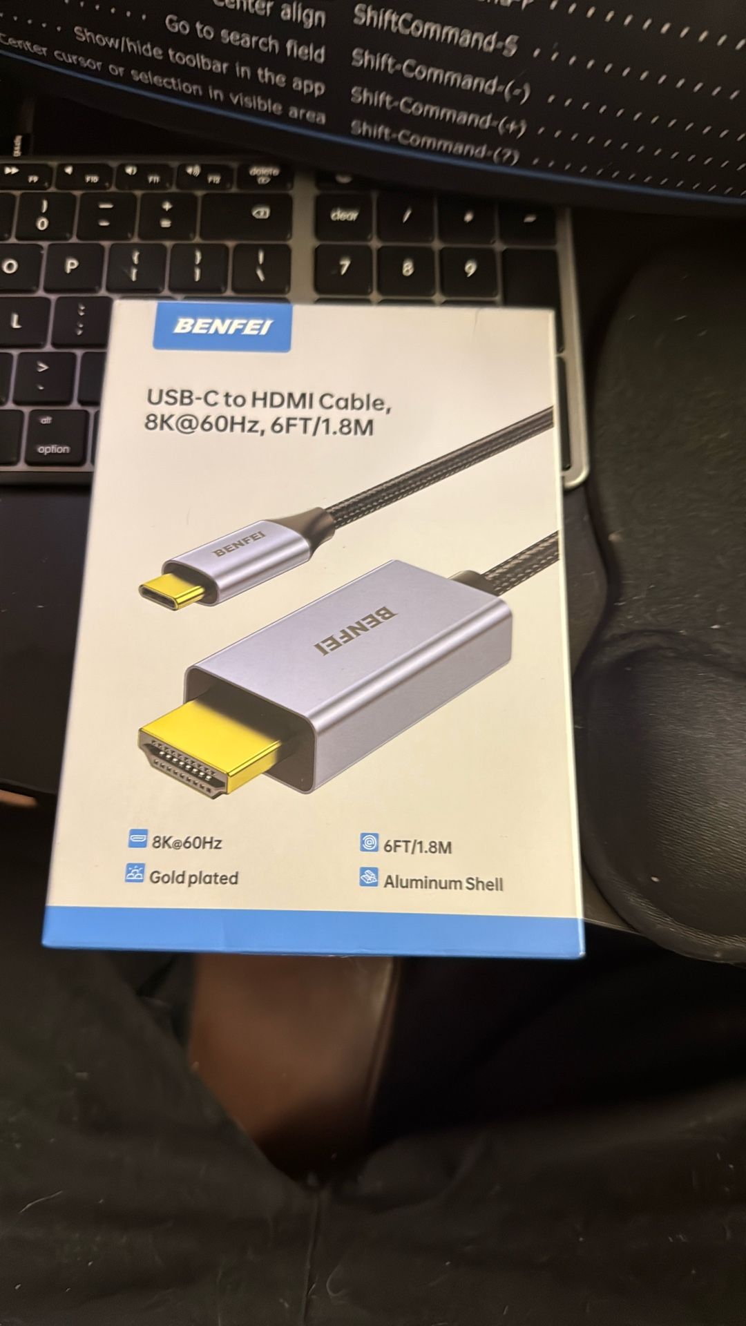 BENFEI USB C to HDMI 2.1 Cable (8K@60Hz, 4K@240Hz, 6ft, Aluminum Shell, Nylon Braided) Compatible with iPhone 15/16 Pro/Max, MacBook Pro/Air 2023, iPa