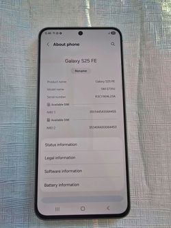 Unlocked Samsung Galaxy S25 FE 128gb