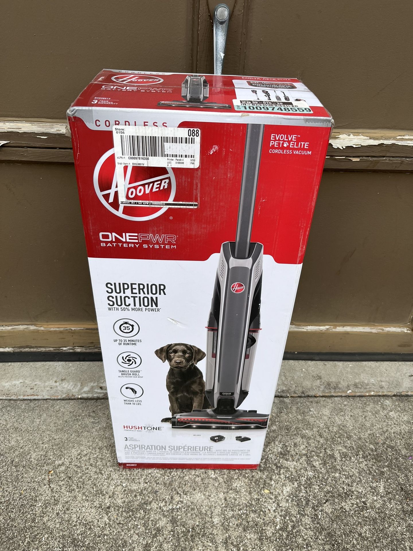 NEW Cordless Upright Vacuum, HOOVER ONEPWR Evolve Pet Elite - Tangle Guard !
