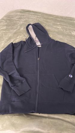Champion Full-Zip Hoodie Navy Blue-large