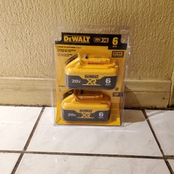 Dewalt Battery 6.0ah (2) Pack 20v 