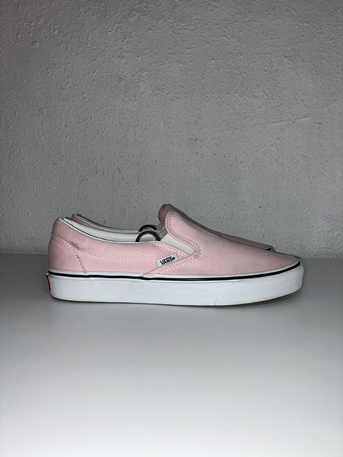 VANS Classic Slip On Shoes Women’s Size 9 / Men’s 7.5 Pink White Casual Shoes Skate Sneaker